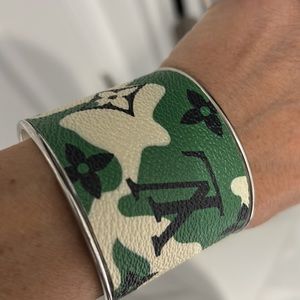 Upcycled Louis Vuitton cuff